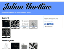 Tablet Screenshot of julianhartline.com